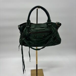 Vintage Y2K Balenciaga green first bag